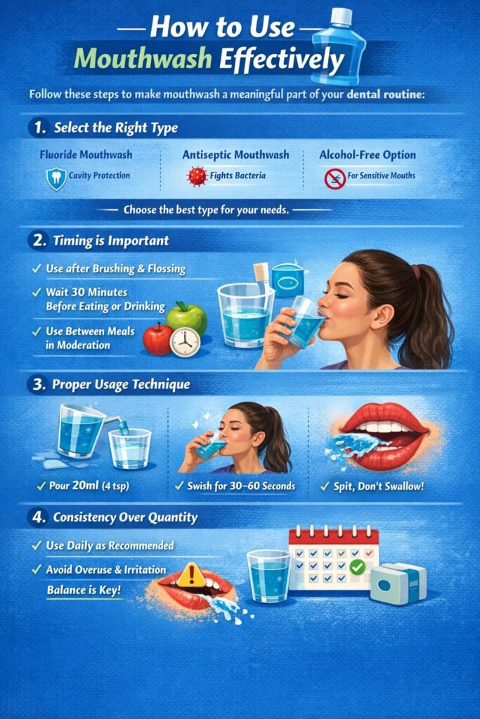 How to Use Mouthwash Effectively